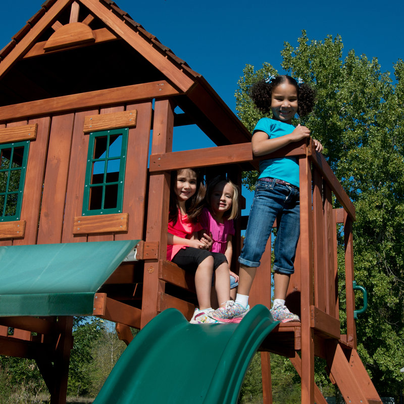 Swing n Slide Winchester Wood Complete Swing Set Reviews Wayfair